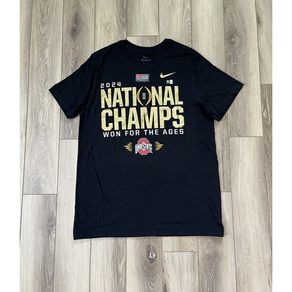 Nike Ohio State Buckeyes 2024 National Champs Locker Room T-Shirt Medium NWT